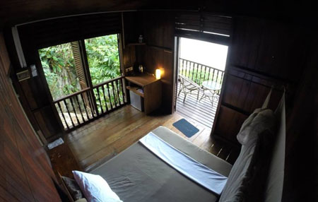 BAMBOO HILL - Room #5 - 1 x double bed + 1 x single bed-View1